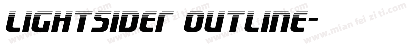 Lightsider Outline字体转换